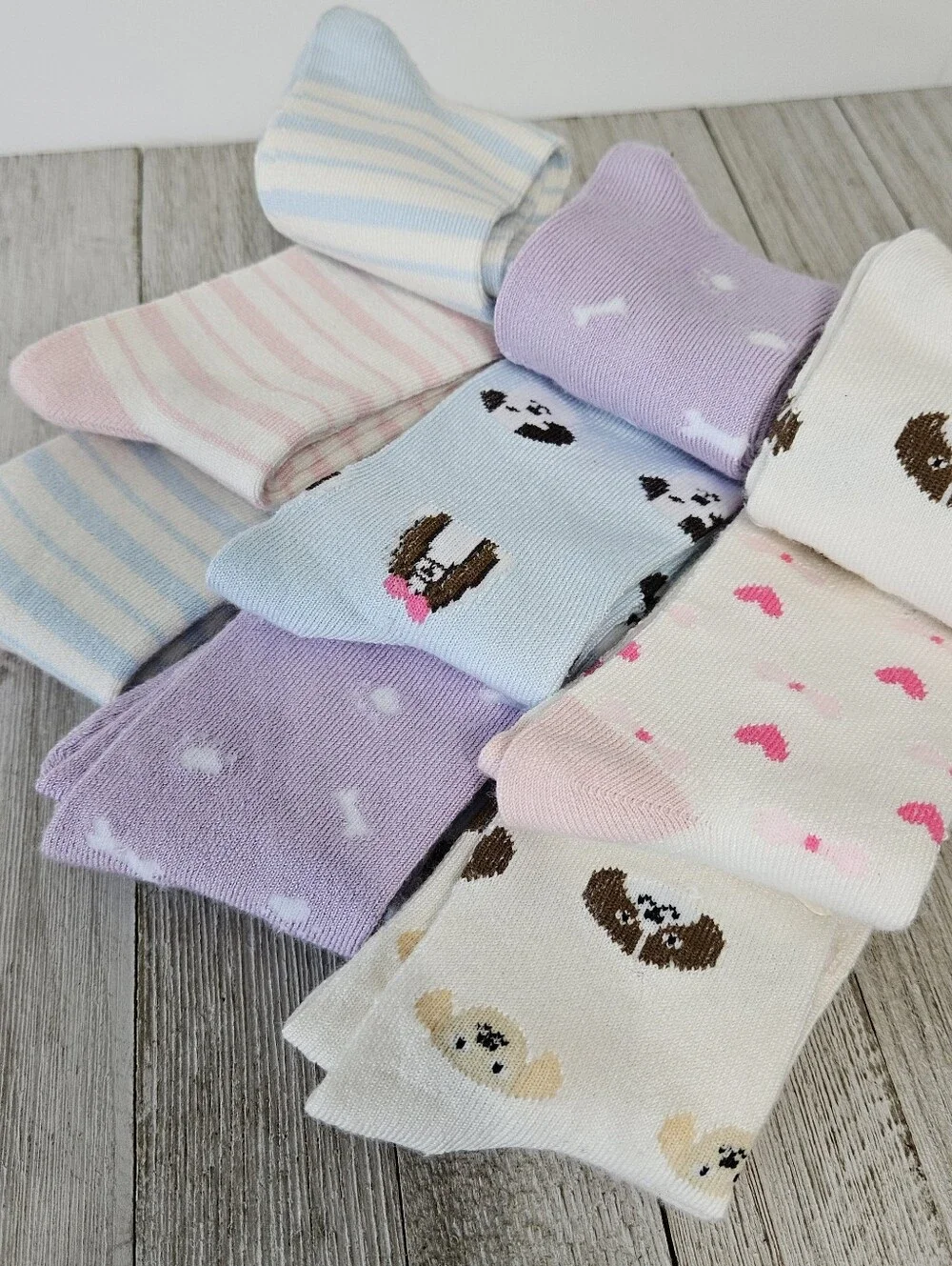 2 - 6 Packs Toddler Crew Socks Size S 6X Boys  4.5-8.5 Girls 6-10.5 Crew Socks b